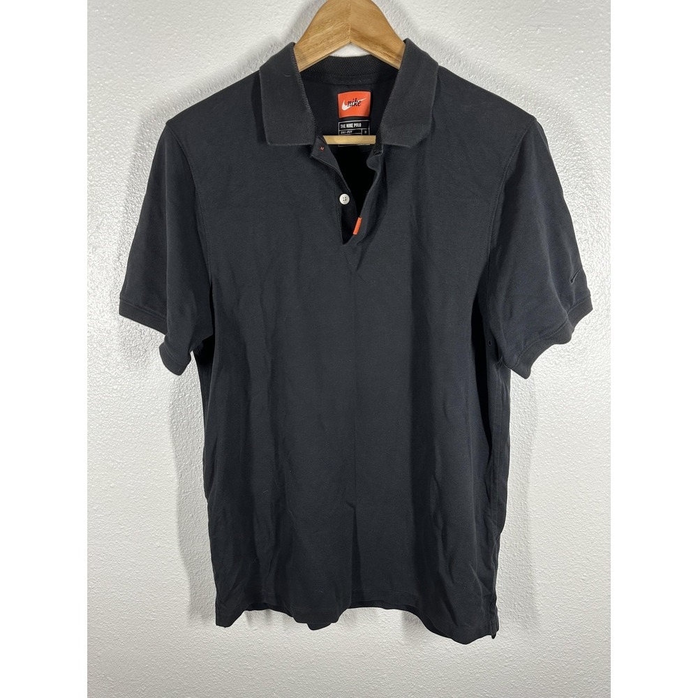 Nike The‎ Nike Polo Shirt Mens Medium Black Dri-FIT Golf Athletic Performance